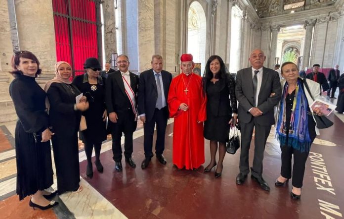 Rmazi Khouri leads Palestinian delegation to Pizzaballa's cardinal elevation