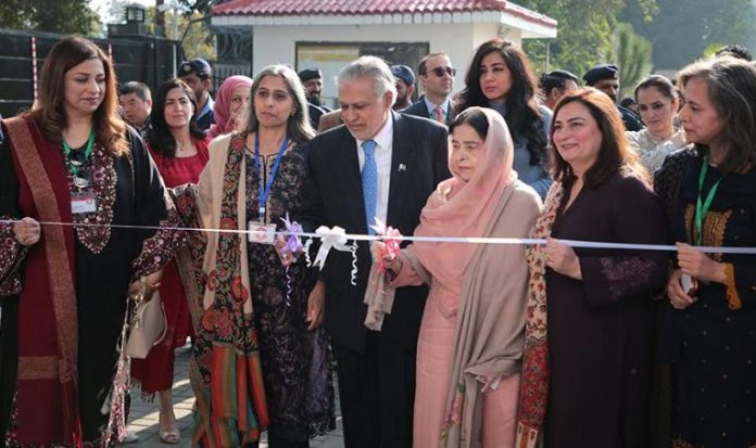 Dar opens Charity Bazaar at Foreign Office