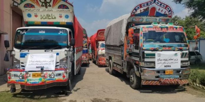 11 NDMA dispatches 20-truck convoy of relief goods to Punjab