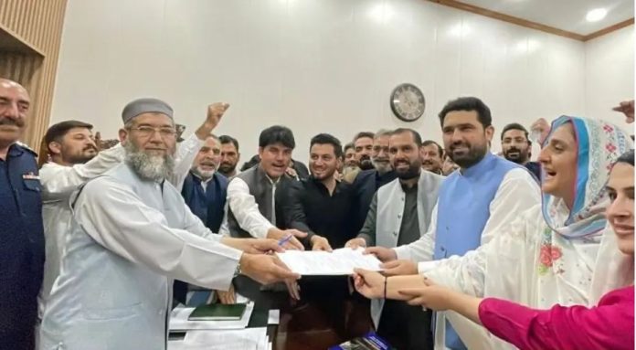 3 PTI pick Sohail Afridi submits nomination papers for KP CM election