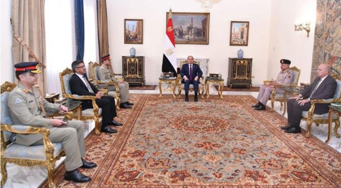 Egypt's president, Field Marshal Munir discuss regional peace, cooperation