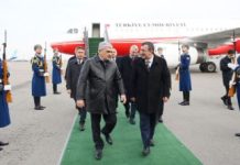 Turkish Vice President Cevdet Yilmaz arrives in Azerbaijan