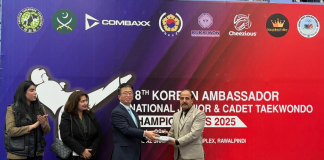 The 18th Korean Ambassador’s National Junior & Cadet Kyorugi & Poomsae Taekwondo Championships Successfully Held in Rawalpindi