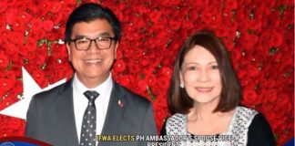 IFWA elects Philippine envoy’s spouse as new vice president IFWA elects Philippine envoy's spouse as new vice president