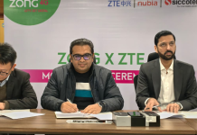 Zong signs partnership with ZTE, siccotel to accelerate 5G adoption in Pakistan