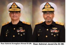 Pakistan Navy promotes two officers to rank of Rear Admiral Pakistan Navy promotes two officers to rank of Rear Admiral