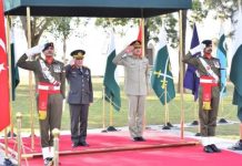 Turkish Military Chief receives guard of honour at GHQ Turkish Military Chief receives guard of honour at GHQ