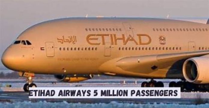 etihad airways Etihad Airways carries 22.4 million passengers in 2025