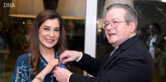 French govt honors Ayesha Raza with National Order of Merit award