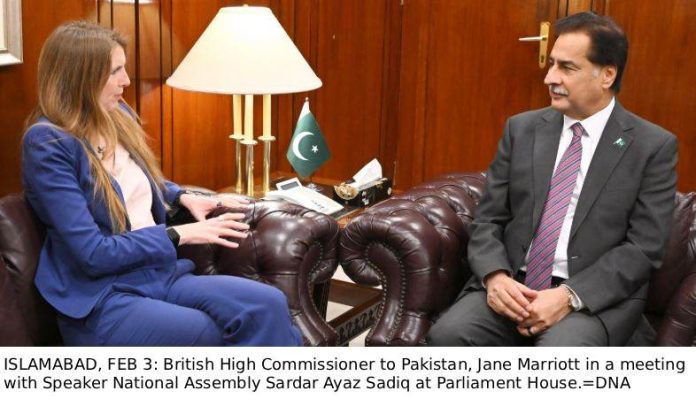 DNA FEB 3-15 UK envoy, NA Speaker exchange views on bilateral ties