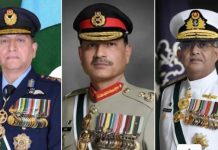 Pakistan military leadership vows resolve to eliminate threats to national security Pakistan military leadership vows resolve to eliminate threats to national security