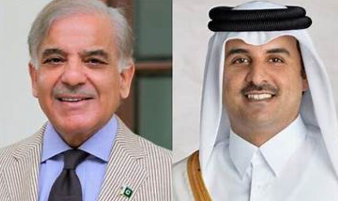 000 PM Shehbaz, Qatar Amir exchange Eid greetings