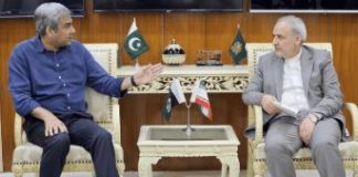 Mohsin Naqvi meets Iranian envoy Mohsin Naqvi meets Iranian envoy