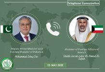 Dar, Kuwait FM discuss Hormuz closure global economic impact Dar, Kuwait FM discuss Hormuz closure global economic impact