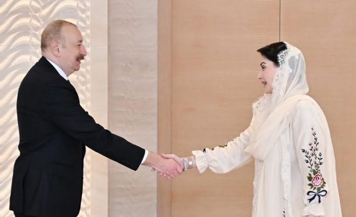 Maryam meets President Ilham Pakistan, Azerbaijan resolve to further strengthen relations