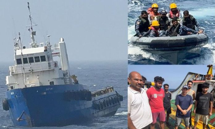 Pakistan Navy rescues Indian, Indonesian crew stranded at sea