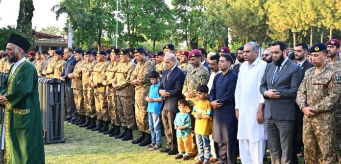 PM Shehbaz, COAS Asim Munir attend shaheed officer’s funeral prayer