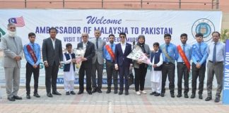 Malaysian envoy visits Aghosh college Muree Malaysian envoy visits Aghosh college Muree