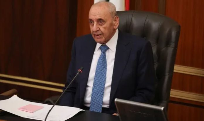 Lebanon parliament speaker supports Hezbollah pullback in parallel with Israeli withdrawal
