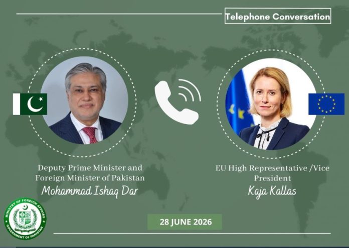 FM Dar, EU envoy review rapidly evolving regional situation
