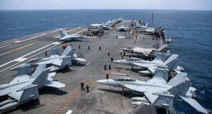 New US carrier strike group arrives in Middle East: Military