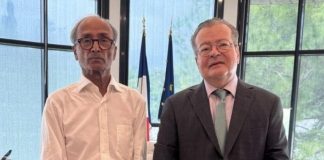 Pakistani-origin news vendor meets French Ambassador Pakistani-origin news vendor meets French Ambassador