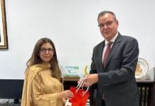 Swiss ambassador-designate meets additional secretary Ayesha Ali Swiss ambassador-designate meets additional secretary Ayesha Ali