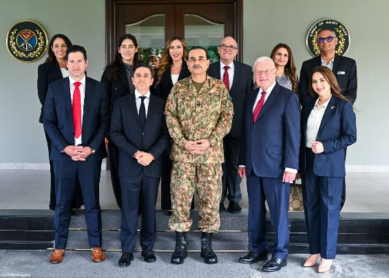 DNA 16-9 POWERUS delegation meets Field Marshal Asim Munir at GHQ
