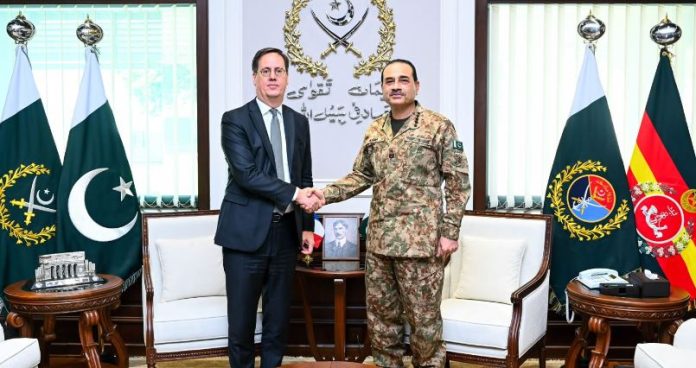 Nicolas Roche calls on Field Marshal Asim Munir at GHQ
