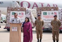Pakistan dispatches 100 tons of humanitarian assistance to Nepal Pakistan dispatches 100 tons of humanitarian assistance to Nepal