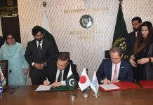 Japan grants 2.6 billion yen for Pakistan flood protection