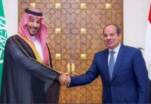 Egypt backs Saudi security as leaders call for free navigation through key straits
