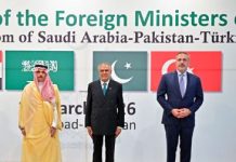 Pakistani, Turkish, Saudi FMs discuss security, ME issues Pakistani, Turkish, Saudi FMs discuss security, ME issues