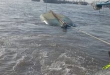 Fishing boat capsizes in Karachi