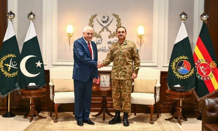 Russian interior minister calls on COAS Asim Munir 