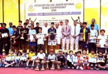 Abubakar, Bismel wins Aitchison College Junior National Tennis title Abubakar, Bismel wins Aitchison College Junior National Tennis title