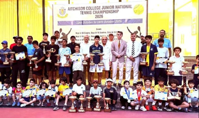 Abubakar, Bismel wins Aitchison College Junior National Tennis title