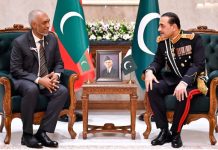 Maldives President commends professionalism of Pakistan’s Armed Forces Maldives President commends professionalism of Pakistan's Armed Forces