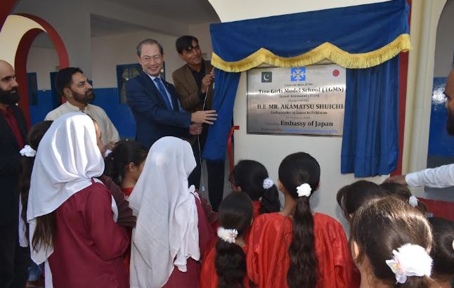 DNA 21-9 Japanese envoy inaugurates Tine Girls Model Primary School in Tarnol