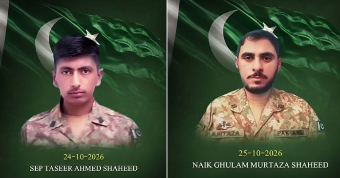 Two Pak soldiers embraced Shahadat in intense Dera Ismail Khan firefight