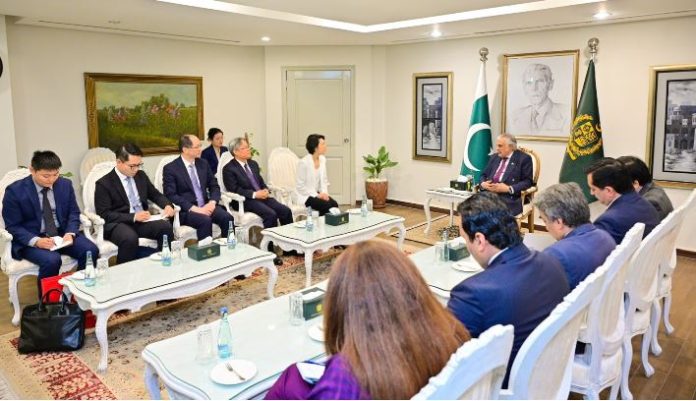 Mao Ning calls on Deputy PM Ishaq Dar in Islamabad